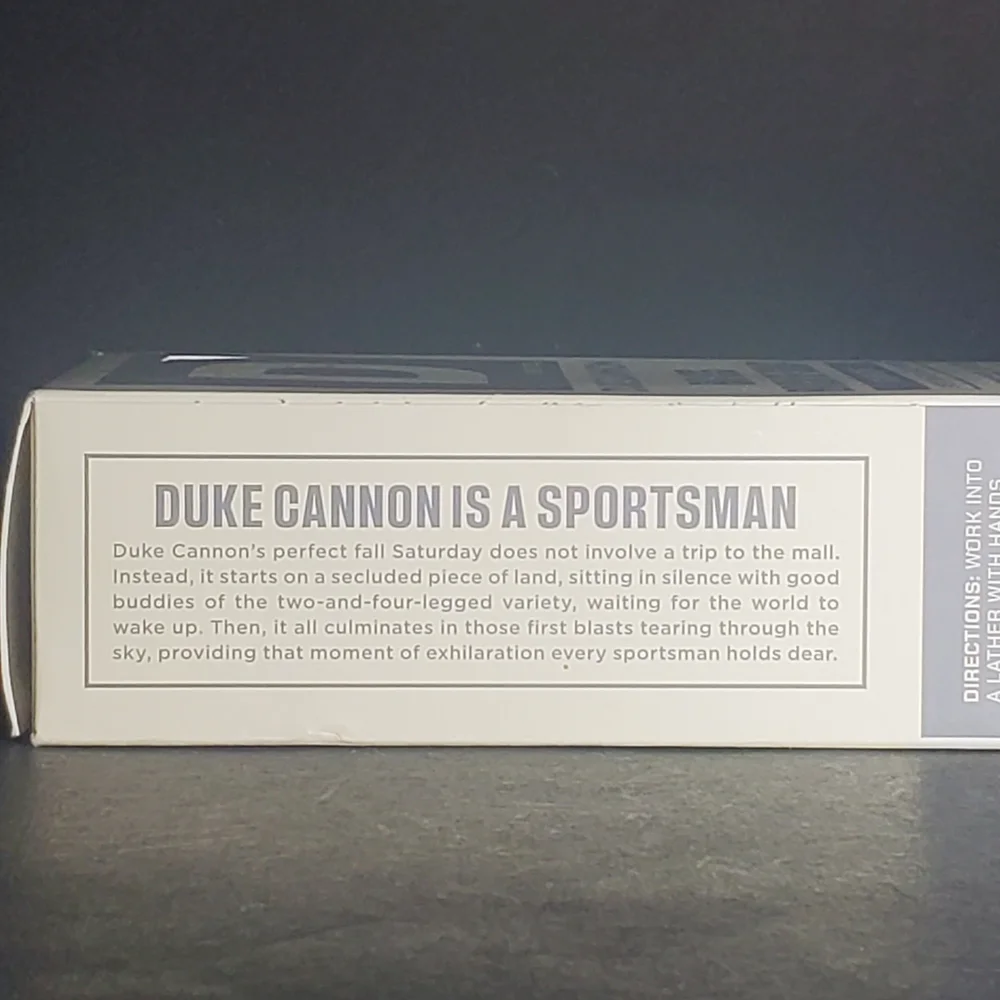 DUKE CANNON Big Brick of Bar Soap GUNSMOKE + Spent Shells + Field Grass 10oz Bar